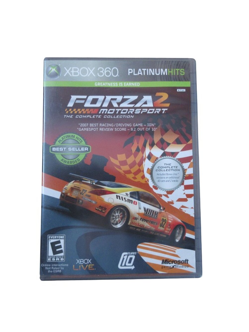 Forza Motorsport 2 -- Platinum Hits (Microsoft Xbox 360, 2008) CIB Bonus Disk